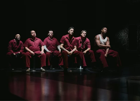 The cast of The Fear of 13 on Broadway