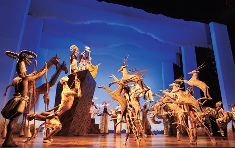 The cast of The Lion King in London