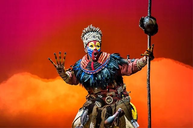 Rafiki in The Lion King at London's Lyceum Theatre