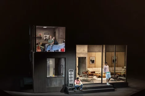 The cast of The Oresteia