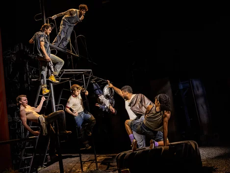 Caleb Mathura, Daryl Tofa, Sutton James Kaylor, Noah Pacht, Alejandro Mullerdahlberg, SeQuoiia, Runako Campbell in The Outsiders
