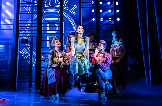 The Pink Ladies in Grease at the Dominion Theatre