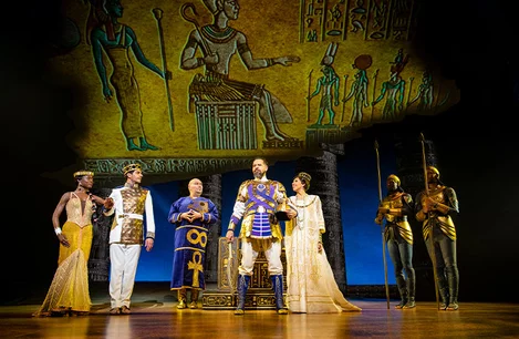 The cast of The Prince of Egypt at the Dominion Theatre, London