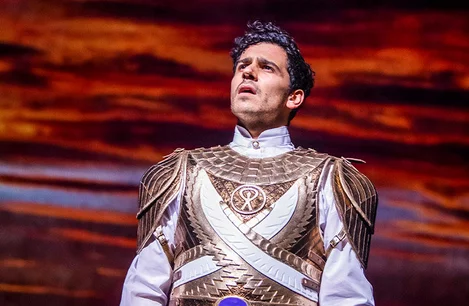 Liam Tamne as Ramses in The Prince of Egypt at the Dominion Theatre