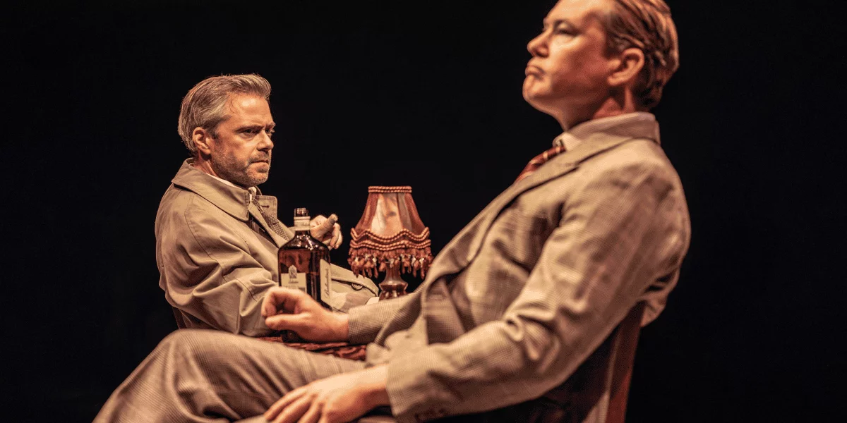 Rory Keenan and Mat Betteridge in The Spy Who Came In From The Cold