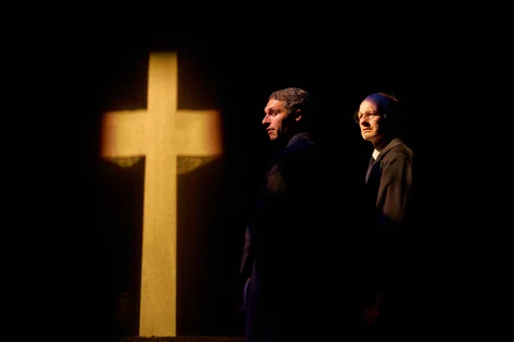 Daniel Burke and John Mackay in The Woman in Black