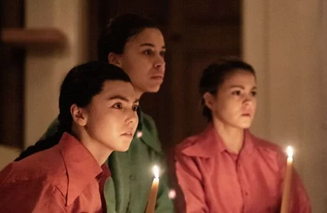 The cast of Titus Andronicus at Sam Wanamaker Playhouse