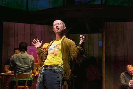 Lewis Kidd plays Renton in Trainspotting the Musical