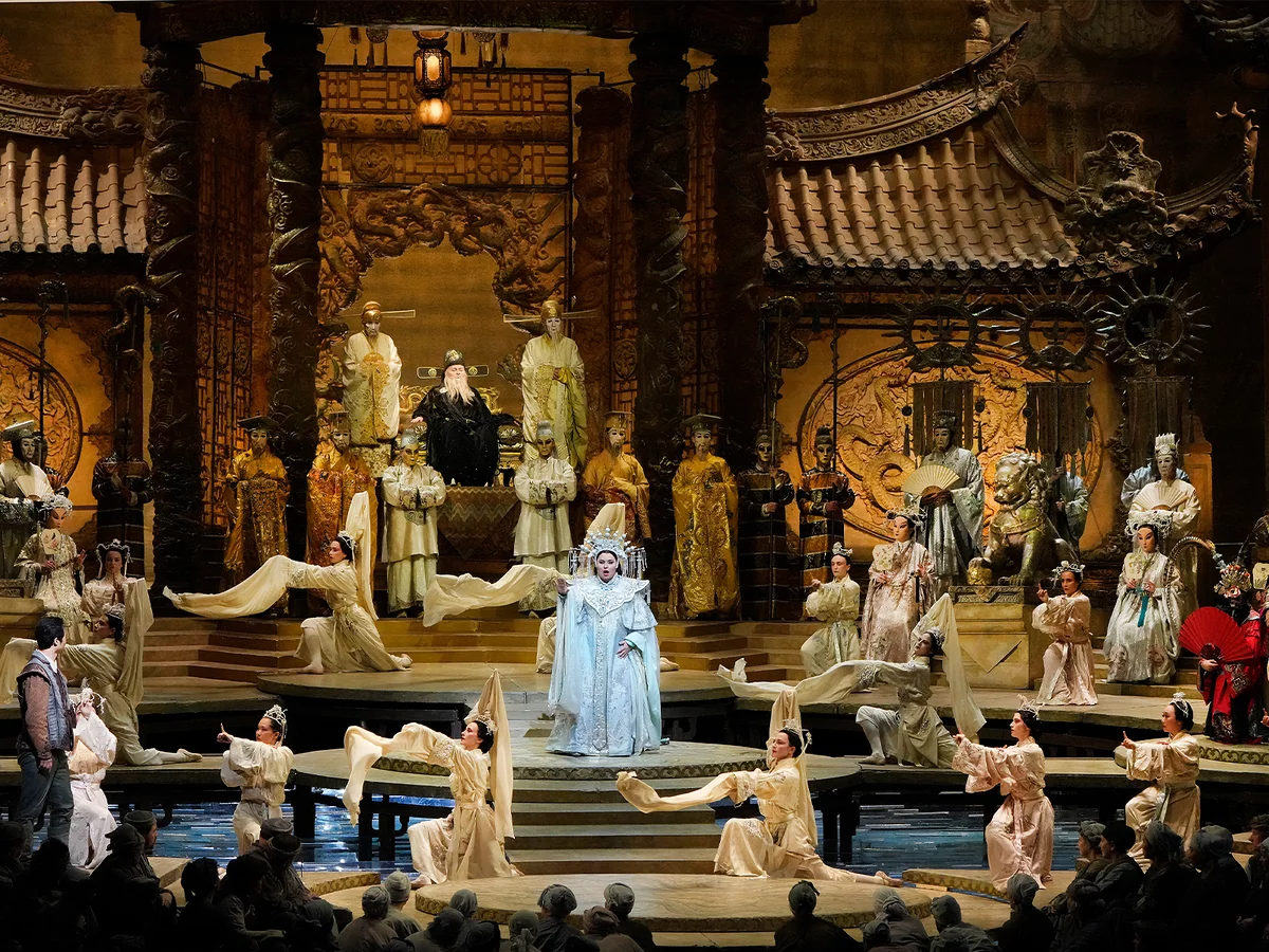 The cast of Turandot at New York's Metropolitan Opera