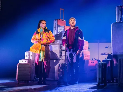 Christiani Pitts and Sam Tutty in Two Strangers Carry A Cake Across New York