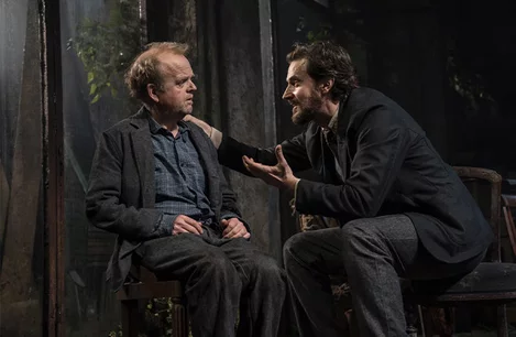 Toby Jones and Richard Armitage in Uncle Vanya at the Harold Pinter Theatre, London