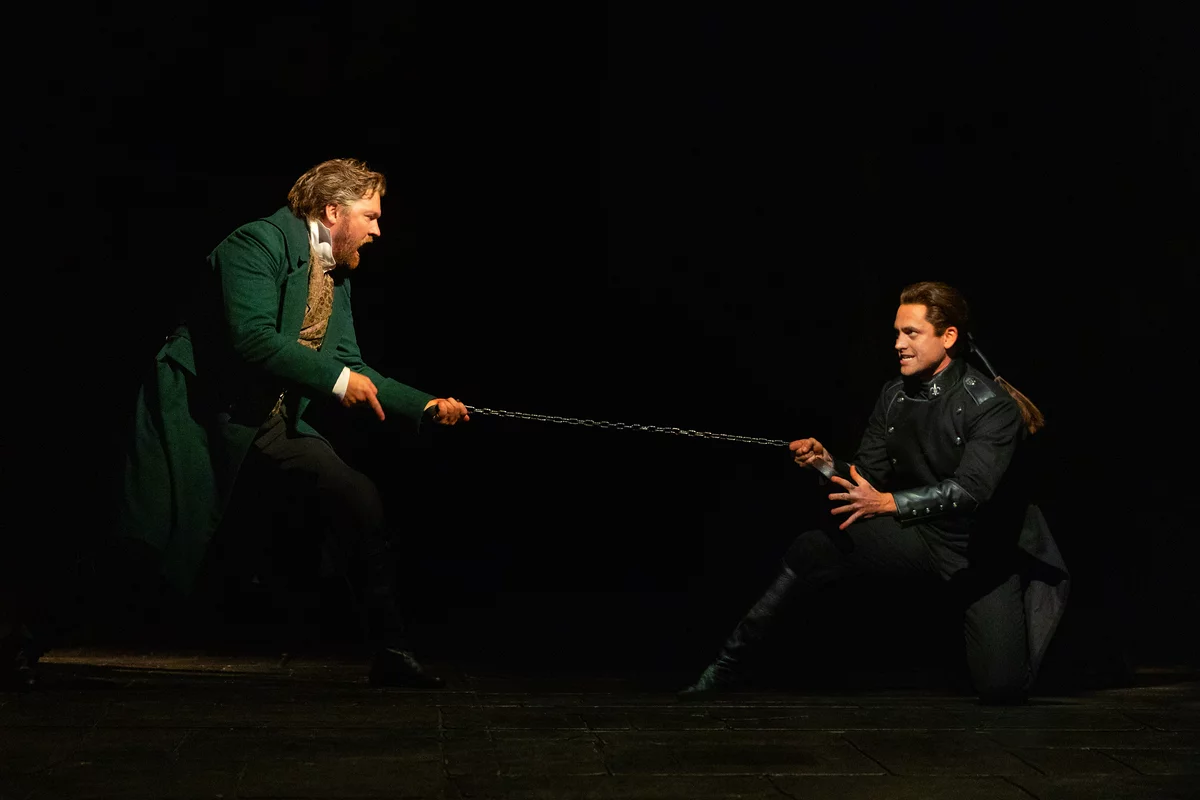 Killian Donnelly and Bradley Jaden in the West End Les Miserables 40th Anniversary Cast