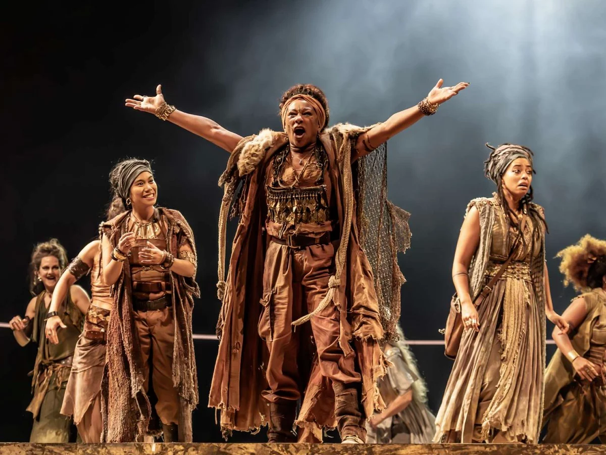 Clare Perkins as Vida. Bacchae, National Theatre