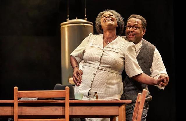 Sharon D Clarke and Wendell Pierce in Death of a Salesman at the Piccadilly Theatre
