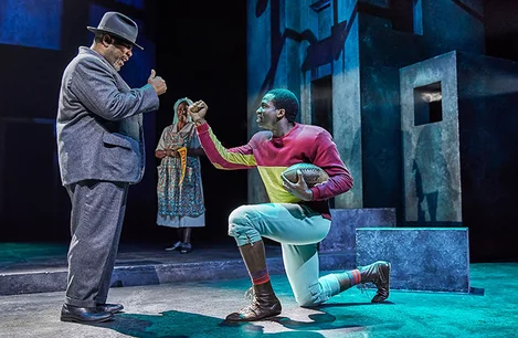 Wendell Pierce, Sope Dirisu and Sharon D Clarke in Death of a Salesman at the Piccadilly Theatre