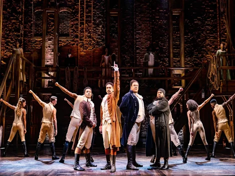 The West End cast of Hamilton