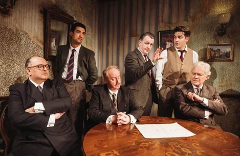 The West End cast of Farm Hall