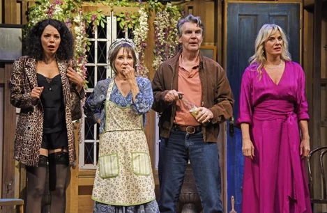 The West End cast of Noises Off