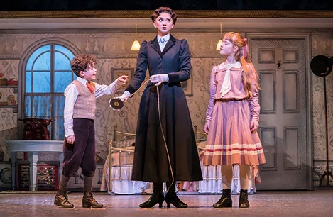 Zizi Strallen and the cast of Mary Poppins at Prince Edward Theatre