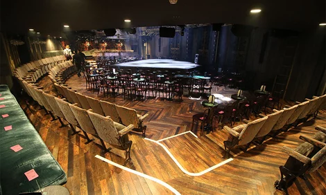 View of the stage from Couch Seating at Magic Mike at the Hippodrome Casino