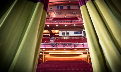 New Theatre Oxford auditorium and stage curtains