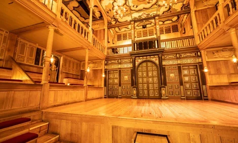 Sam Wanamaker Playhouse Stage From Pit Right View - Credit: Johan Persson