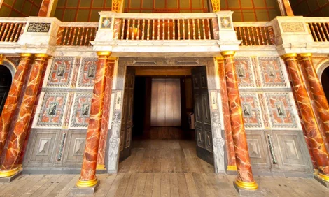 Shakespeare's Globe Stage - Credit: Clive Sherlock