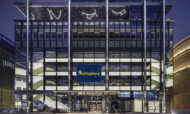 Exterior of Soho Place Theatre in London