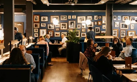 Studio Five Restaurant at Wembley Park Theatre. Credit: Sophie Harbinson.