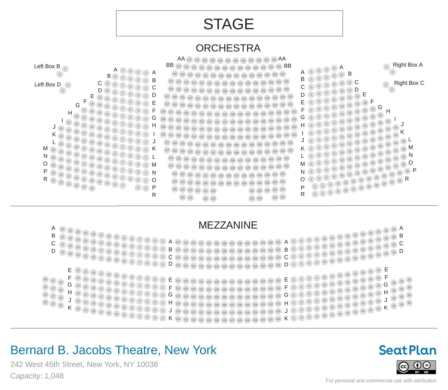 Bernard B Jacobs Theatre New York Seating Chart And Seat View Photos Seatplan 4181