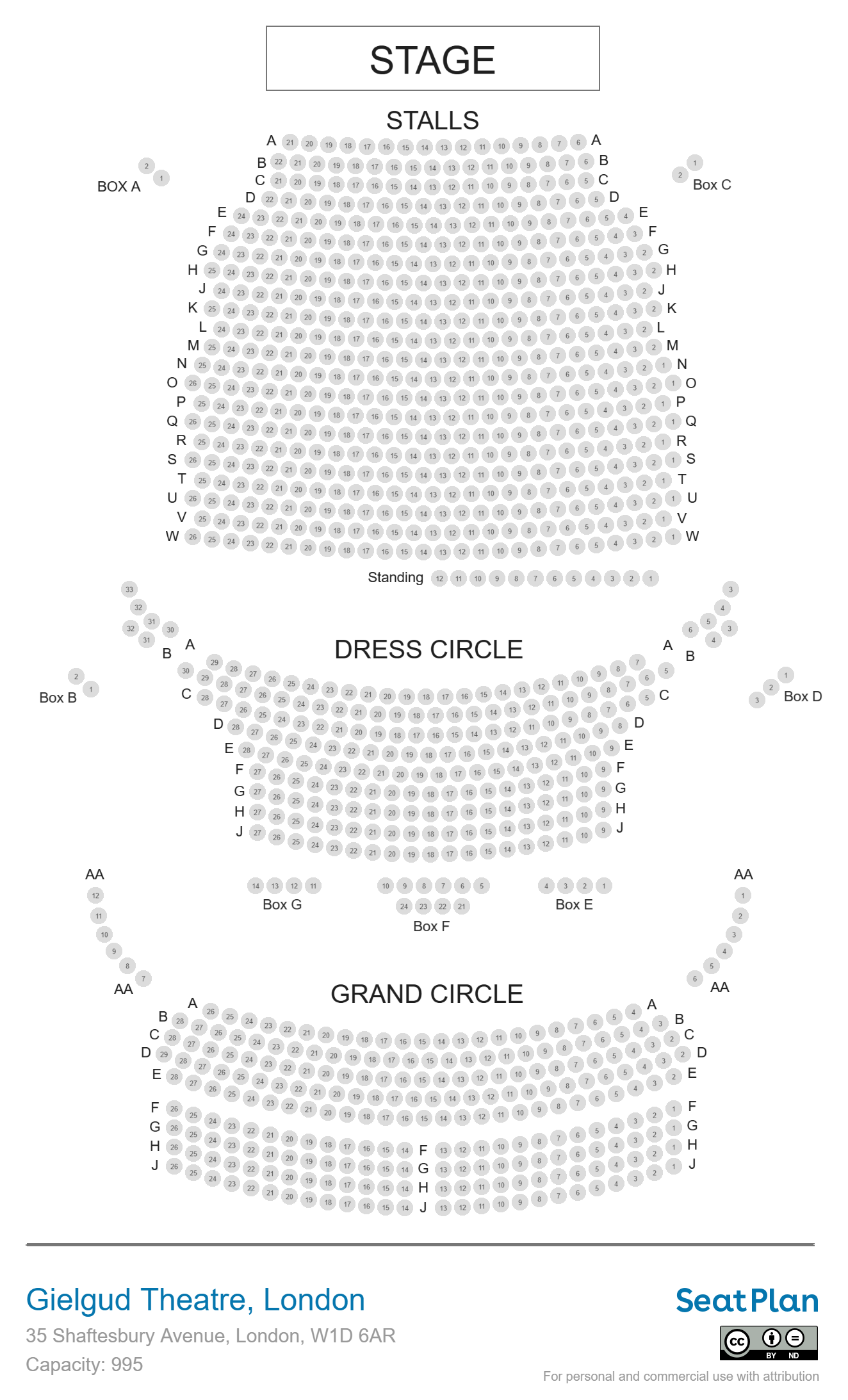 Gielgud Theatre London Seating Plan Photos SeatPlan