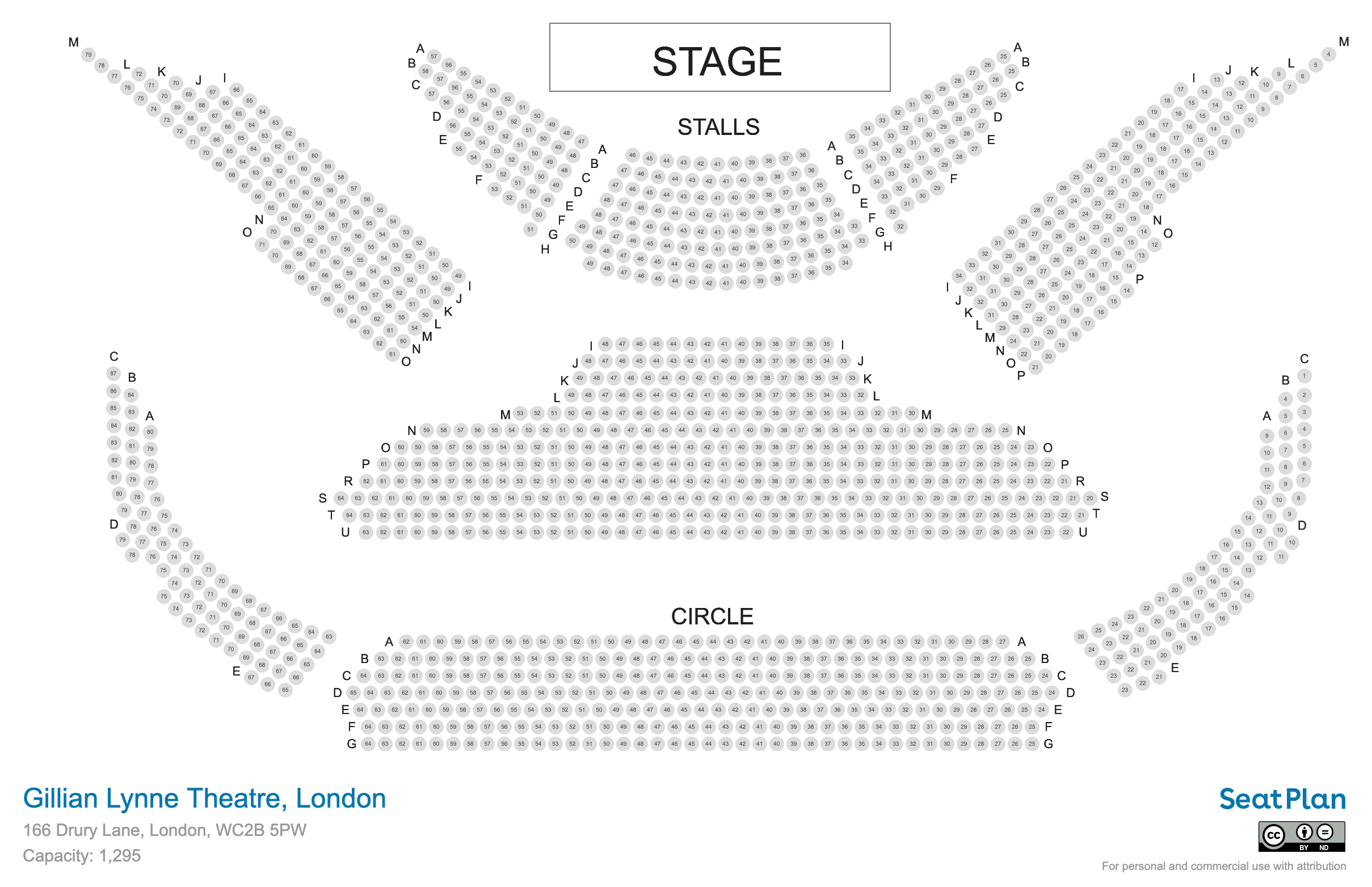 Gillian Lynne Theatre Seating Plan
