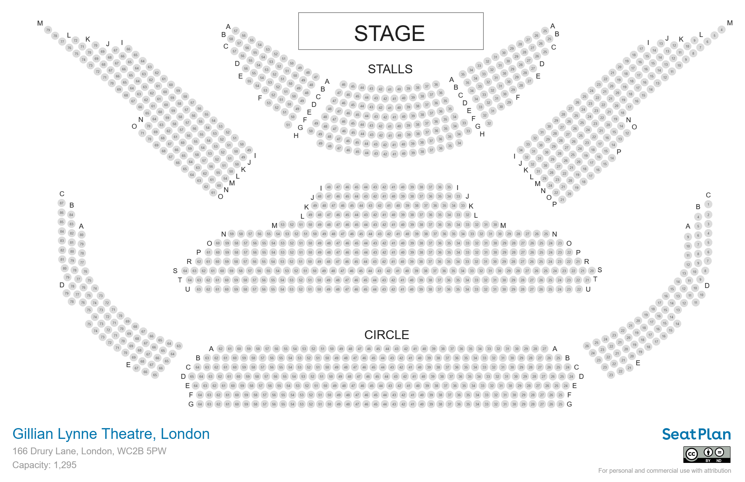 Gillian Lynne Theatre London Seating Plan Seat View Photos SeatPlan