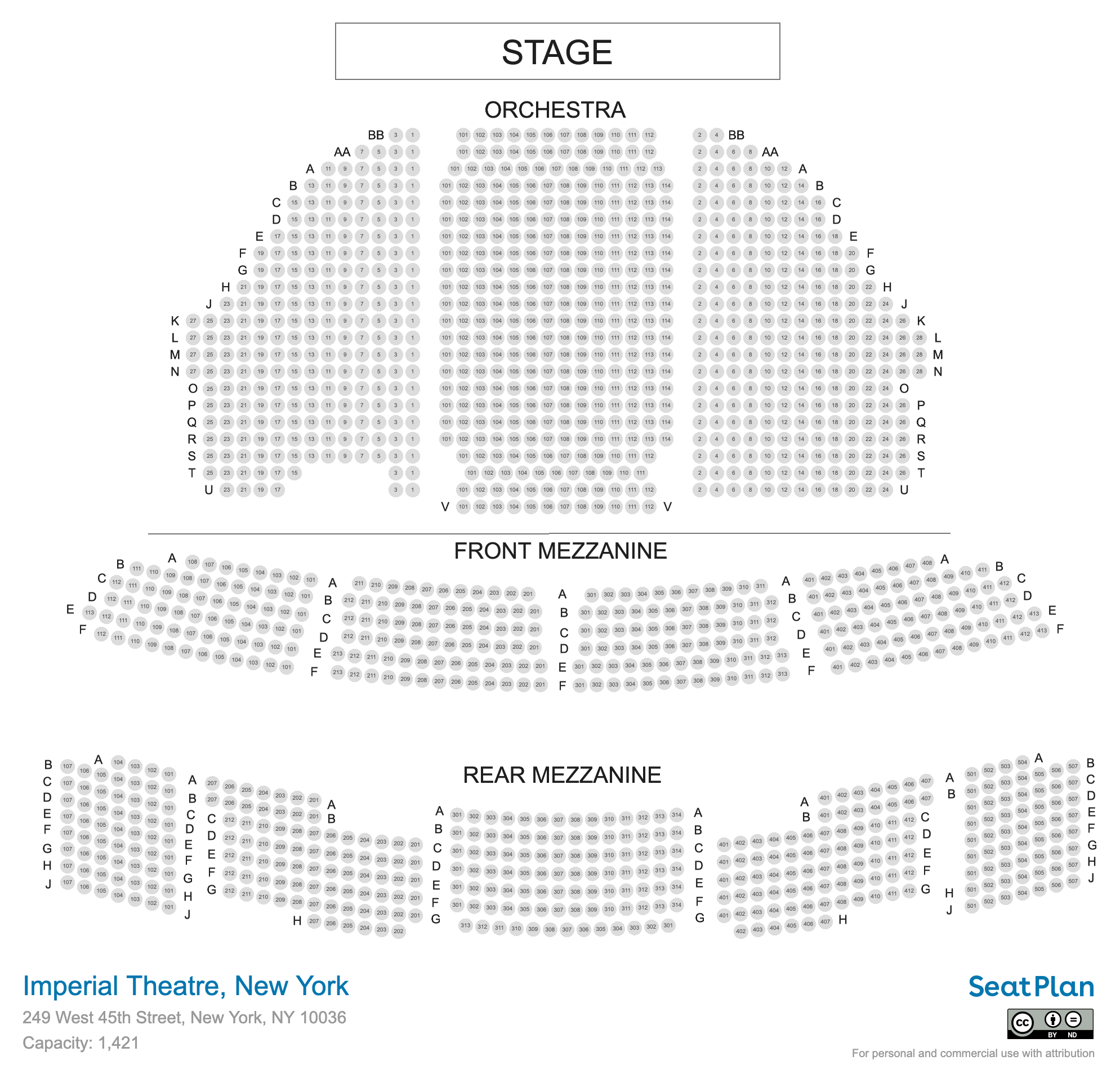 Imperial Theater Seating