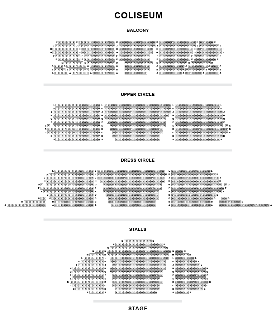 London Coliseum seating plan