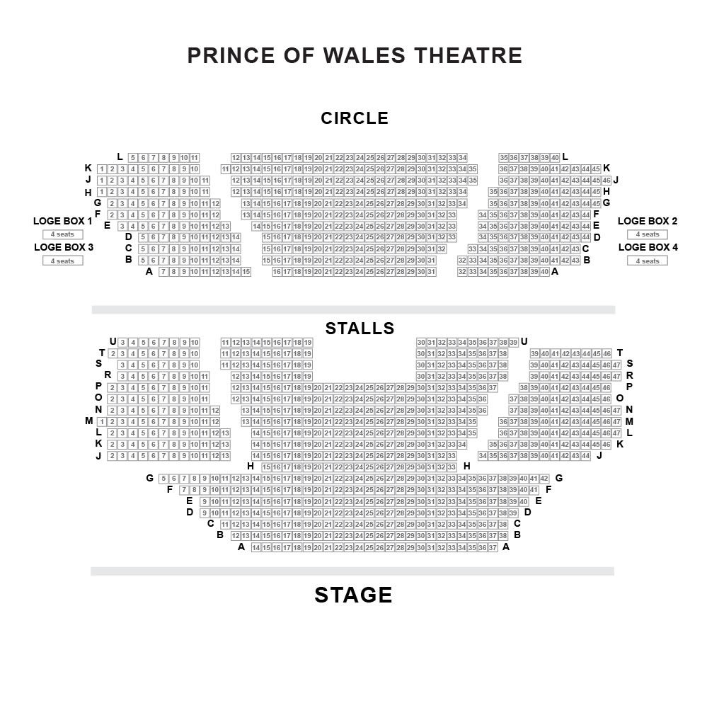 Princess Of Wales Seating Chart