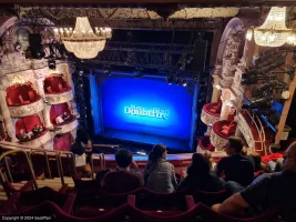 Shaftesbury Theatre Grand Circle G7 view from seat photo