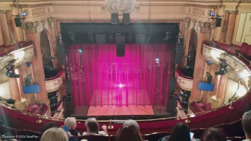Gielgud Theatre Grand Circle E15 view from seat photo
