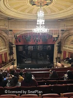 Barrymore Theatre Rear Mezzanine F104 view from seat photo