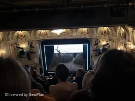 Ambassadors Theatre Circle M5 view from seat photo