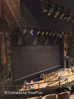 Studio 54 Theatre Front Mezzanine DD11 view from seat photo