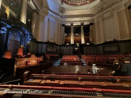 London County Hall Courtroom Stalls D3 view from seat photo