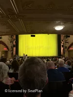 Golden Theatre Orchestra R114 view from seat photo