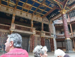 Shakespeare's Globe Theatre Yard Standing D2 view from seat photo
