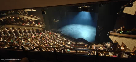 Barbican Theatre Upper Circle B11 view from seat photo