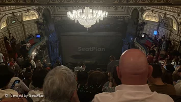 Sondheim Theatre Grand Circle K14 view from seat photo