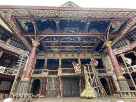 Shakespeare's Globe Theatre Yard Standing A1 view from seat photo
