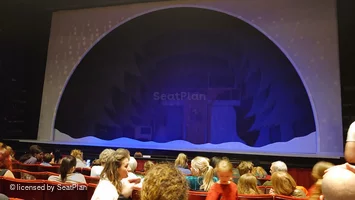 Peacock Theatre Stalls H9 view from seat photo