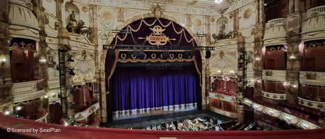 London Coliseum Upper Circle B35 view from seat photo