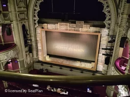 Lyric Hammersmith Upper Circle A4 view from seat photo